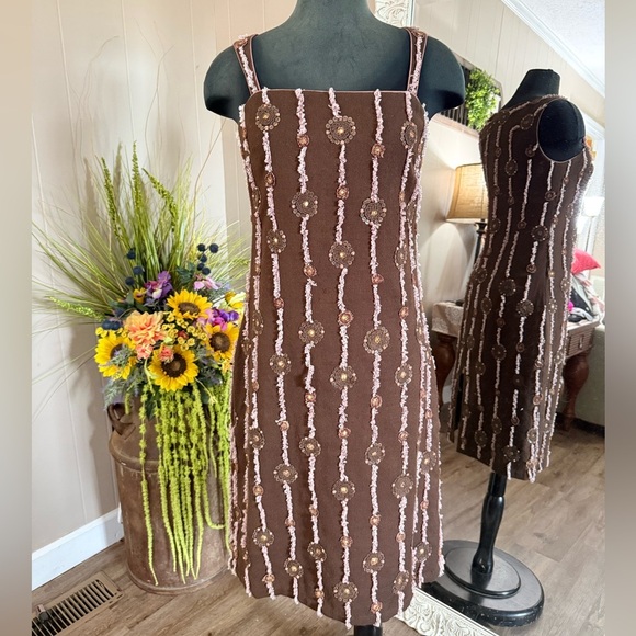 Anthropologie • Blank London • Silk & Wool Boho Midi Dress - Picture 1 of 16